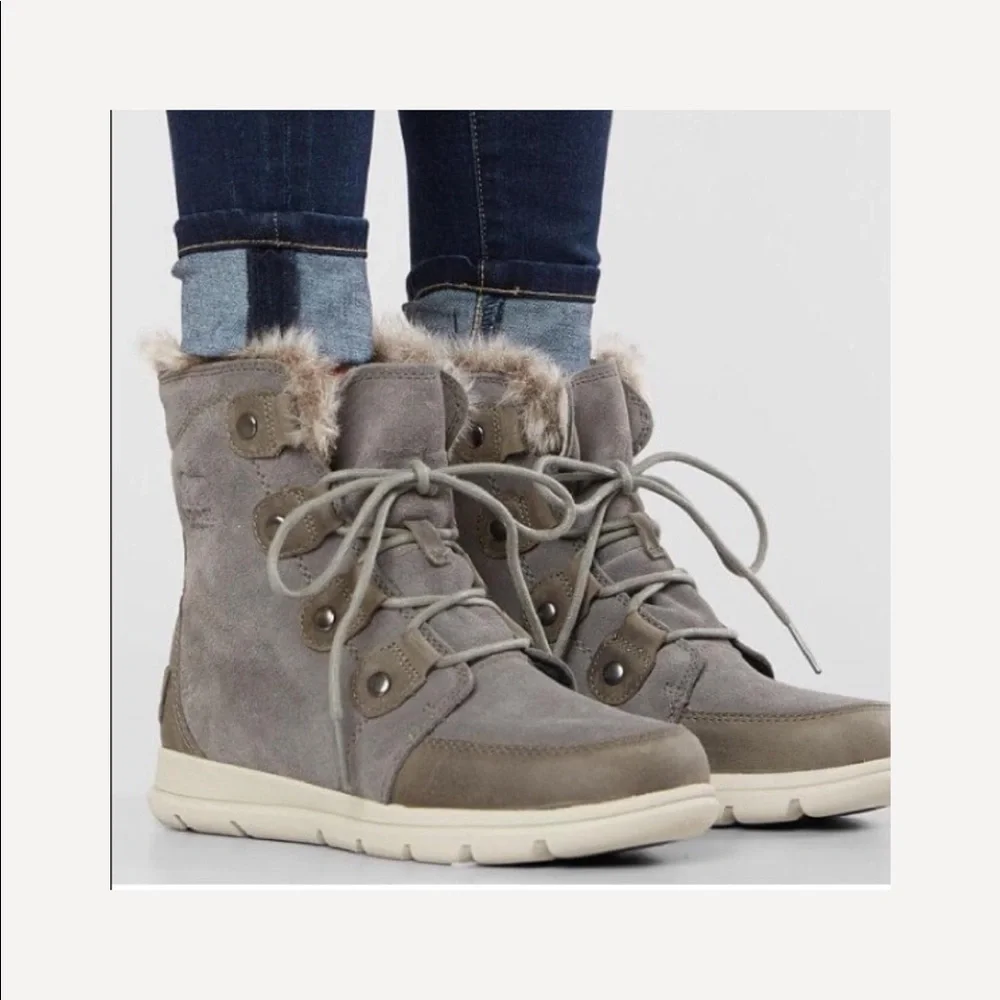 SOREL Women's Explorer Joan Waterproof Winter Boot - Picture 16 of 16